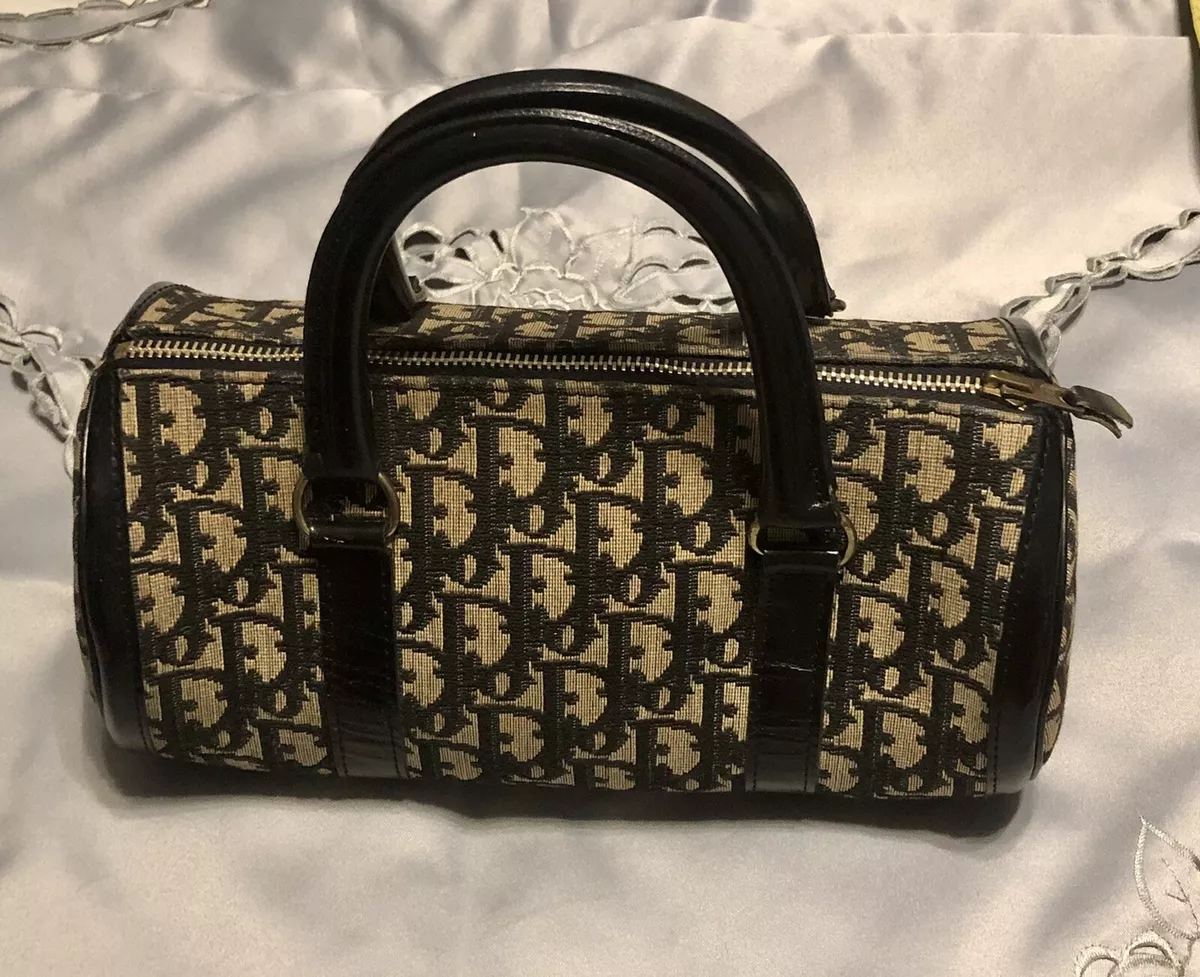 Christian Dior Brown Oblique Monogram Vintage Travel Bag ○ Labellov ○ Buy  and Sell Authentic Luxury