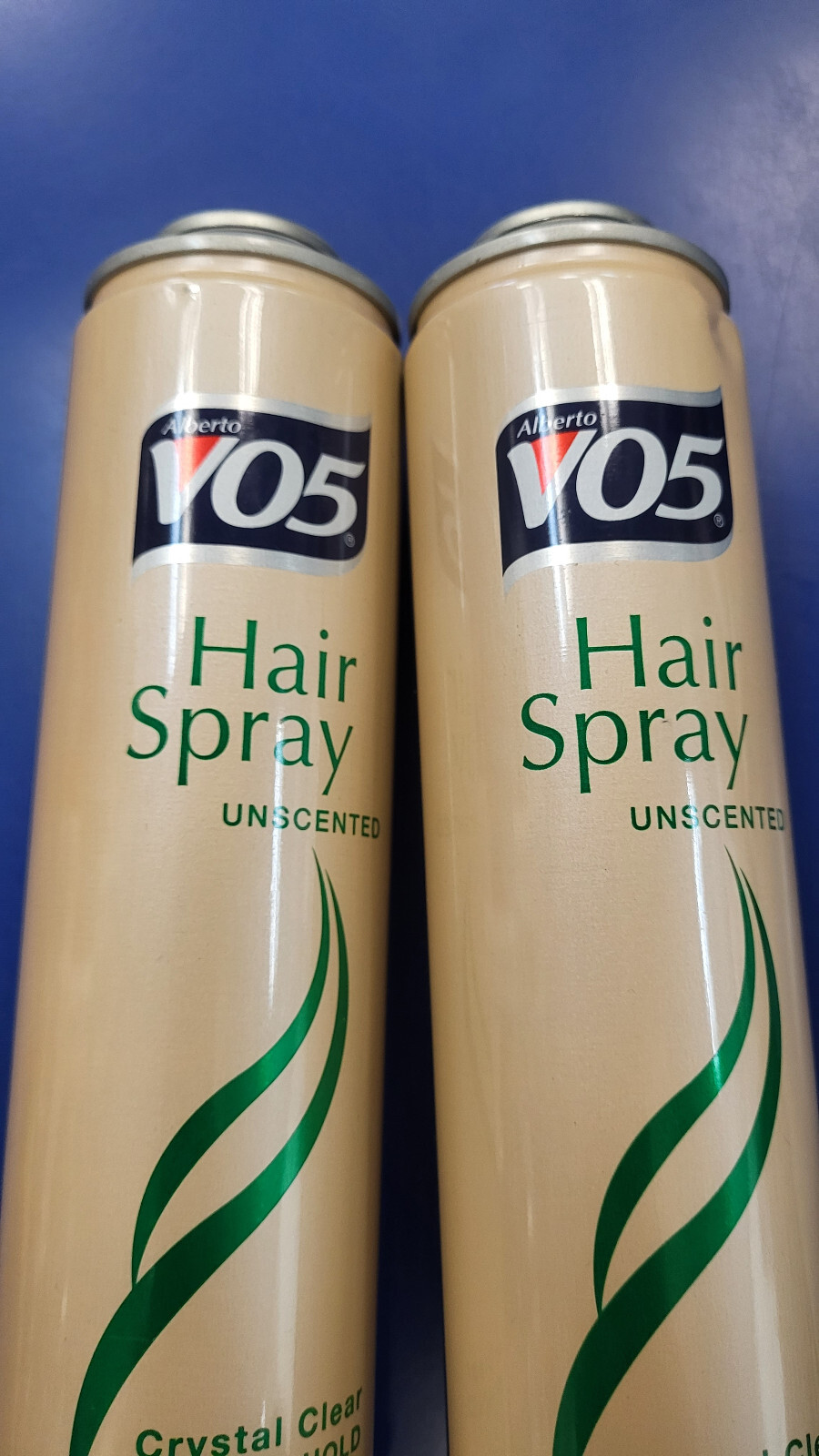 2 PACK Alberto VO5 Hair Spray Unscented Crystal Clear 14 Hour Hold-3 cans-8.5 Oz