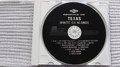 Texas White On Blond (Rare) UK Full Album CD Promo