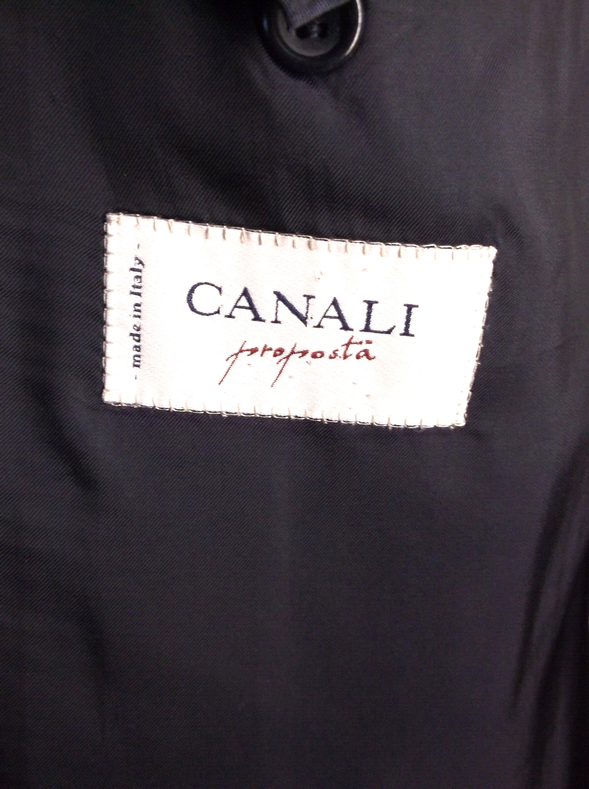 Canali Proposta Solid Navy Blue 2 Button Sport Ja… - image 8