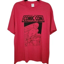 Port and Company Unisex Short Sleeve Graphic T-Shirt East Bay Comic Con Size XL