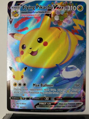 HOLO Flying Pikachu VMAX 007/025 - Pokemon Celebrations Card $2 Flat Shipping - Picture 1 of 3