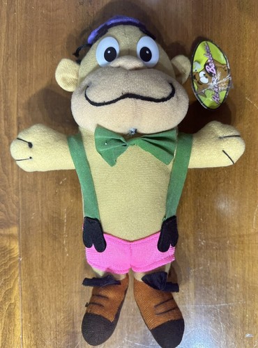 Vtg Hanna-Barbera Magilla Gorilla Plush Play-by-Play Green Bow Tie Suspenders - 第 2/9 張圖片