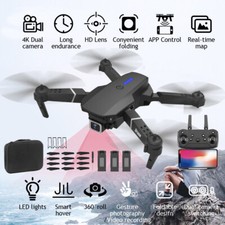 4K Foldable Drone Mini Helicopter HD Dual Camera Drone RC Quadcopter Kids Gifts