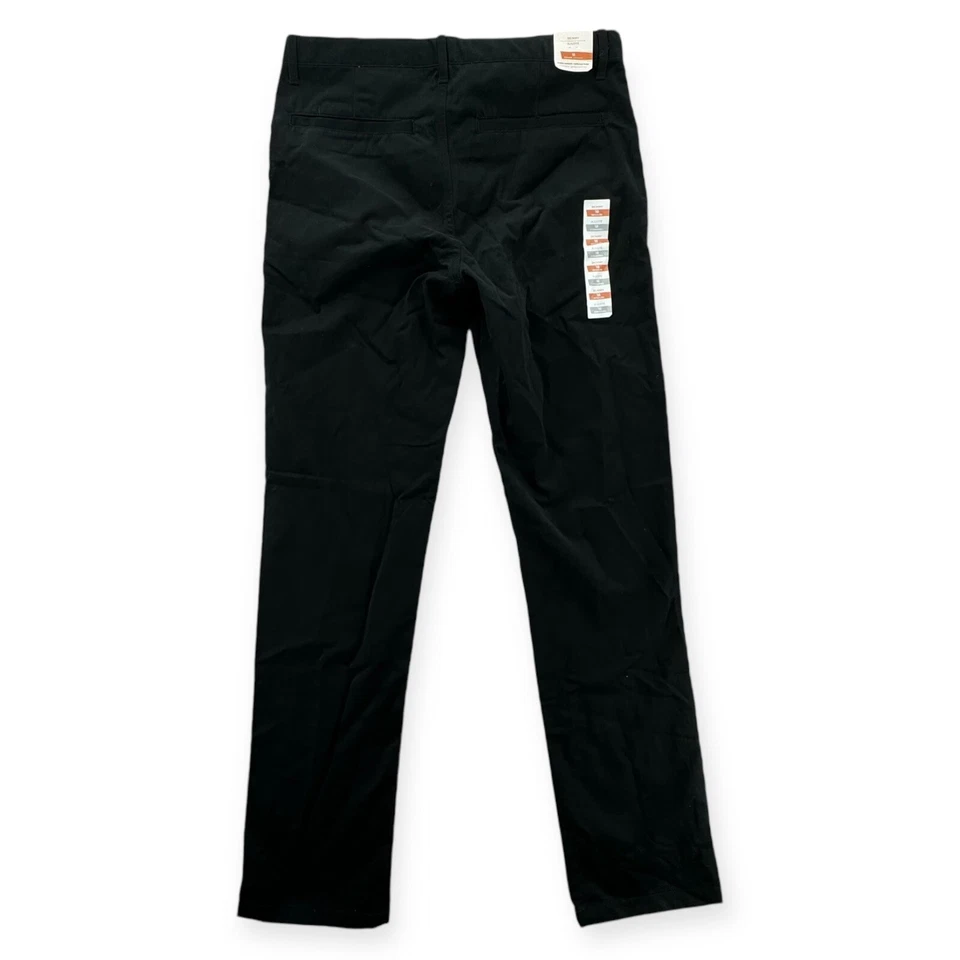 Nuevo con etiquetas Pantalones Old Navy Niños Jóvenes Talla 18 Negro Ajustado Chino Cintura Ajustable Foto 2 de 4