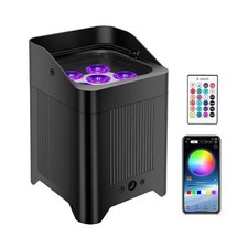 Battery Powered Stage Lighting - 108W 6IN1 RGBWAUV HEX LED Battery Powered Pa...