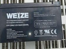 WEIZE 12V FP-1290  Battery NEW