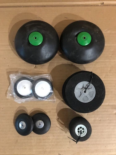 Lot Of 5 Pairs Of Tires -RC Plane Wheels