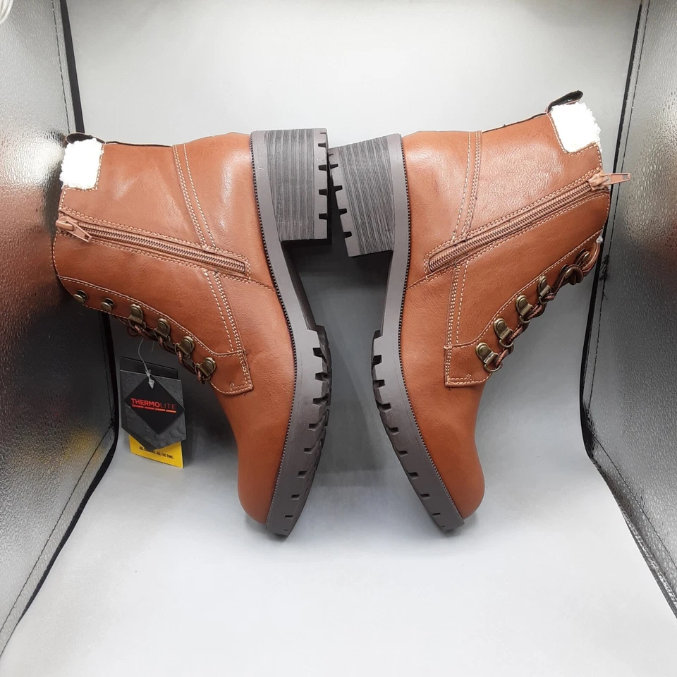 Khombu Langley Boots Women's 10M Brown Combat A206 - Image 3 of 4