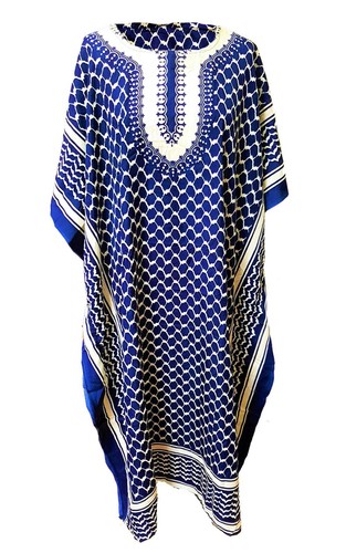 Strandkleid Floral Free Size Kaftan Tunika – Passt Für Größen 14