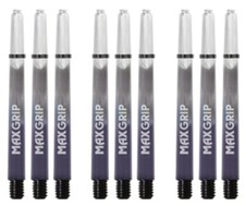 3 Sets XQMax Max Grip Gradient Medium Dart Shafts - Ships w/ Tracking - Clear