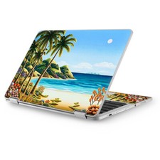 Skins for Asus Chromebook 12.5 vinyl wrap - Beach Water Palm Trees