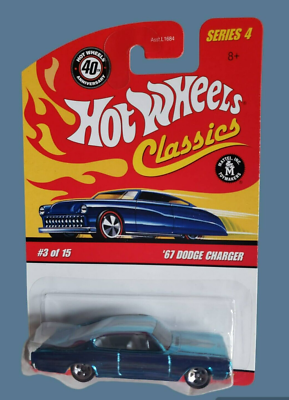 Hot Wheels '67 DODGE CHARGER Light Blue Classics Series 4 40Th