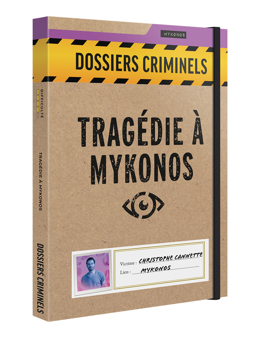 Dossiers Criminels Tragédie à Mykonos Platonia Games Jeu d'Enquête PLTDOSCRI02FRN