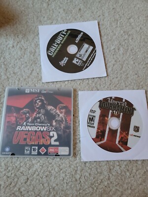 Call of Duty 4 Modern Warfare Rainbow 6 Vegas 2 Unreal tournament PC dvd