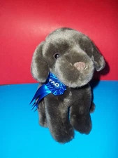 FAO Swartz Toys R Us  Chocolate Brown Lab Labrador Retriever Puppy Plush 10" GUC