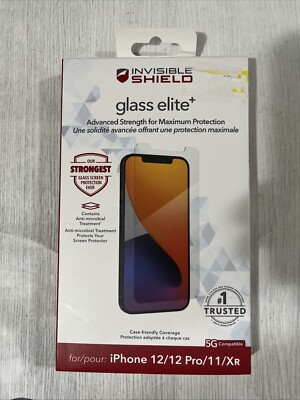 ZAGG InvisibleShield Glass Elite+ Plus Screen Protector - IPHONE 11/XR 12/12 Pro