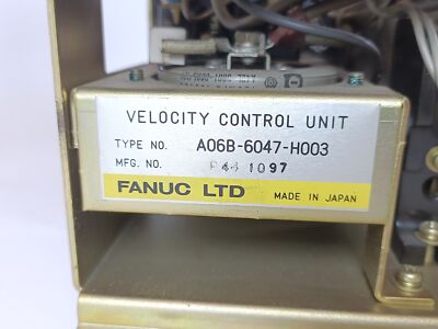 Fanuc A06B-6047-H003 Velocity Control Unit | eBay Fanuc A06B-6047-H003 Velocity Control Unit | eBay