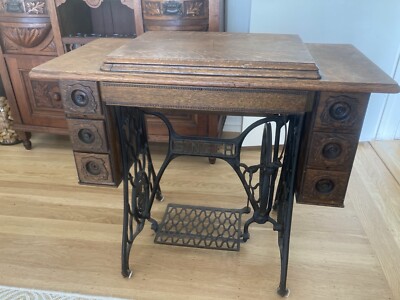 【sun flower】SINGER ビンテージ木製テーブル sun flower】SINGER ビンテージ木製テーブル Antique singer