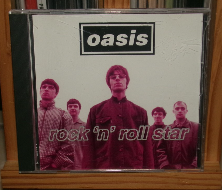 OASIS ROCK -N- ROLL STAR 2 TRACK PROMO CD SINGLE DEFINITELY MAYBE