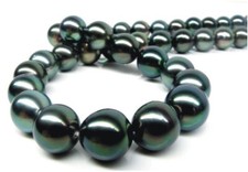 Huge 18"12-15mm south sea genuine black round pearl necklace jewery women 1088