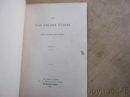 The Van Gelder Papers & Other Sketches Ed. by J.T.I.-1887-HISTORY OF LONG ISLAND - Picture 4 of 8