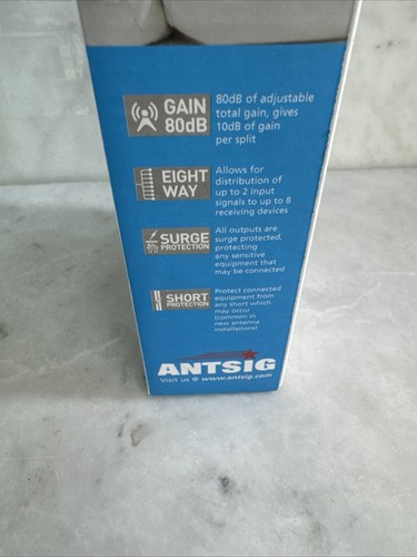 ANTSIG ANTENNA DISTRIBUTION AMPLIFIER 4G FILTER EIGHT WAY (AP868) - Picture 5 of 10