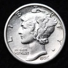 1926 Mercury Silver Dime Nice AU FREE SHIPPING