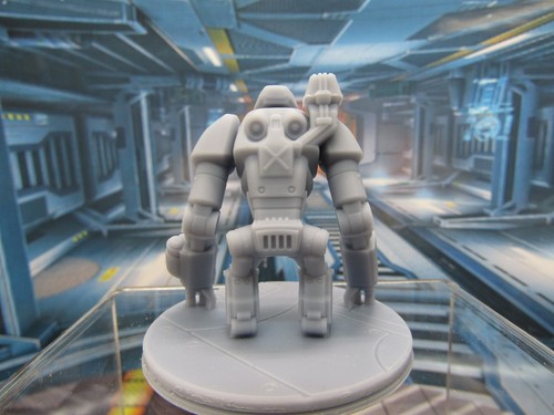 Modded R-Cee Loader Robot Droid w/ Shoulder Cannon Mini Miniature 3D Printed - Picture 4 of 9