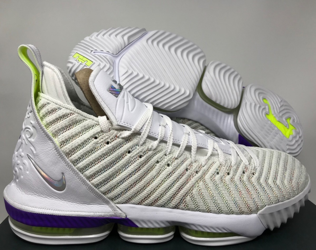 NIKE LEBRON XVI 16 BUZZ LIGHTYEAR WHITE-HYPER GRAPE SZ 18 [AO2588