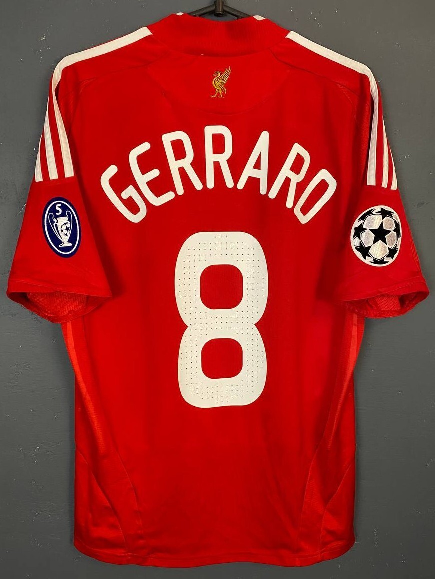 MENS FC LIVERPOOL 2008/2010 STEVEN GERRARD SOCCER FOOTBALL