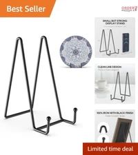 3 Pack 8" Metal Plate Stands Tabletop Display Decorative Holders for Art