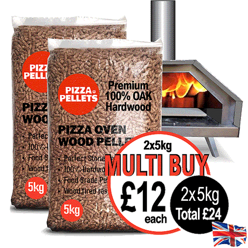 Premium Pizza Pellets 100 Oak for all makes of Outdoor Wood Pellet