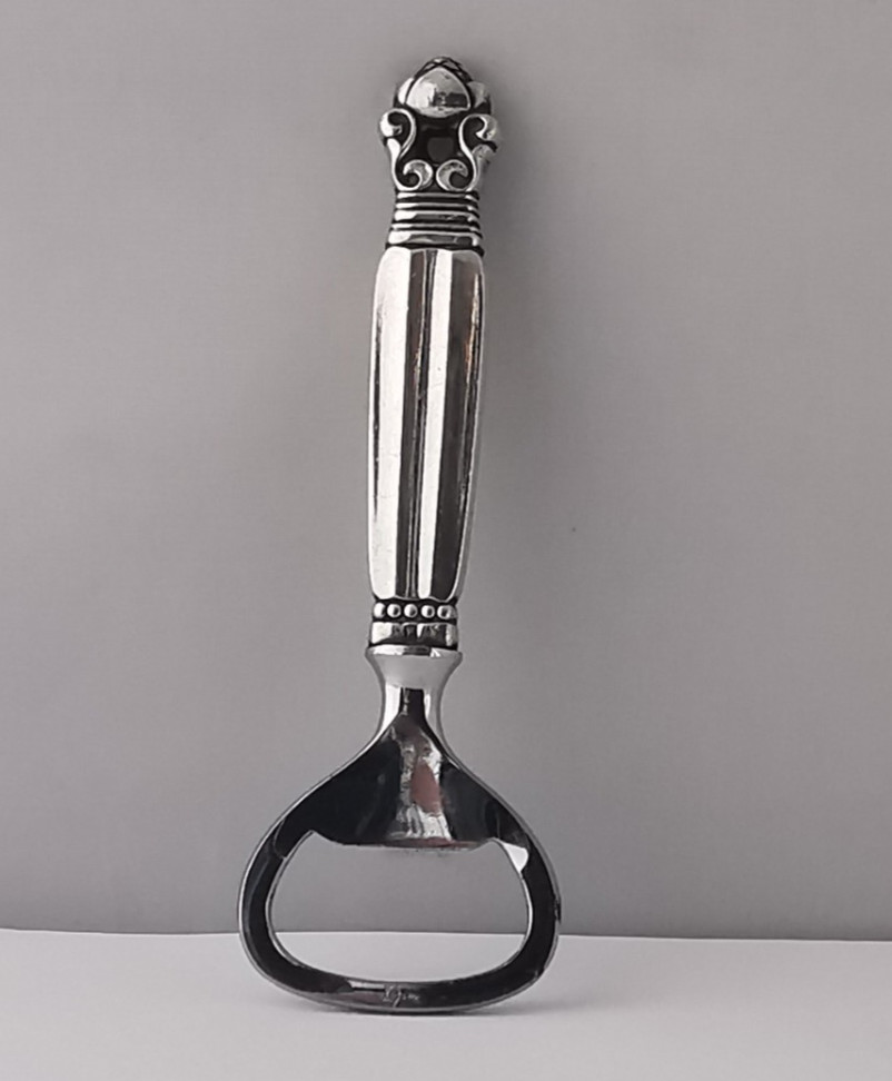 Georg Jensen Solid Silver Bottle Opener -  Acorn pattern.