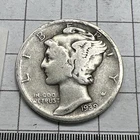 1939  D  Mercury   Dime - 90% Silver - Free Shipping.