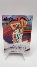 Panini 2020-21 Court Kings Brush Strokes Harold Miner Auto Ruby /49 BR-HMI