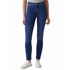 Calvin Klein Women's High-Rise Skinny Ankle Jeans dark or light blue choose size