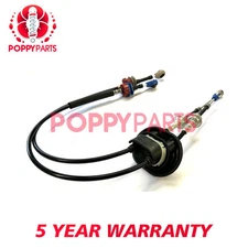 Poppy Gear Selector Cables Set Manual Fits Citroen C3 C2 1.4 HDi 2444CR
