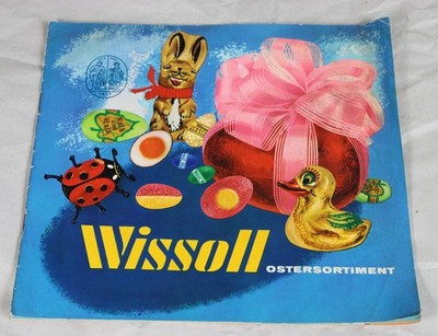 C1/ Wissoll Ostersort. - Vintage Katalog mit Schokolade Werbung 1950er/60er /S8 