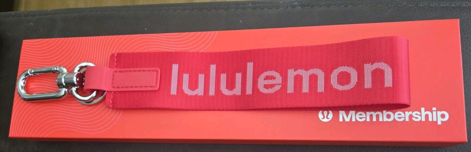 Lululemon Never Lost Red Keychain Collective Pinnacle Tier Exclusive Membership