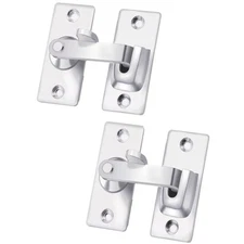 szhdxsy 2 Pcs180 Degree Stainless Steel Latch,Flip Door Sliding Latch,Safety ...