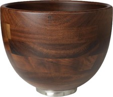 Ciotola di miscelazione in legno massello di noce americano premium compatibile con aiuto cucina inclinazione-