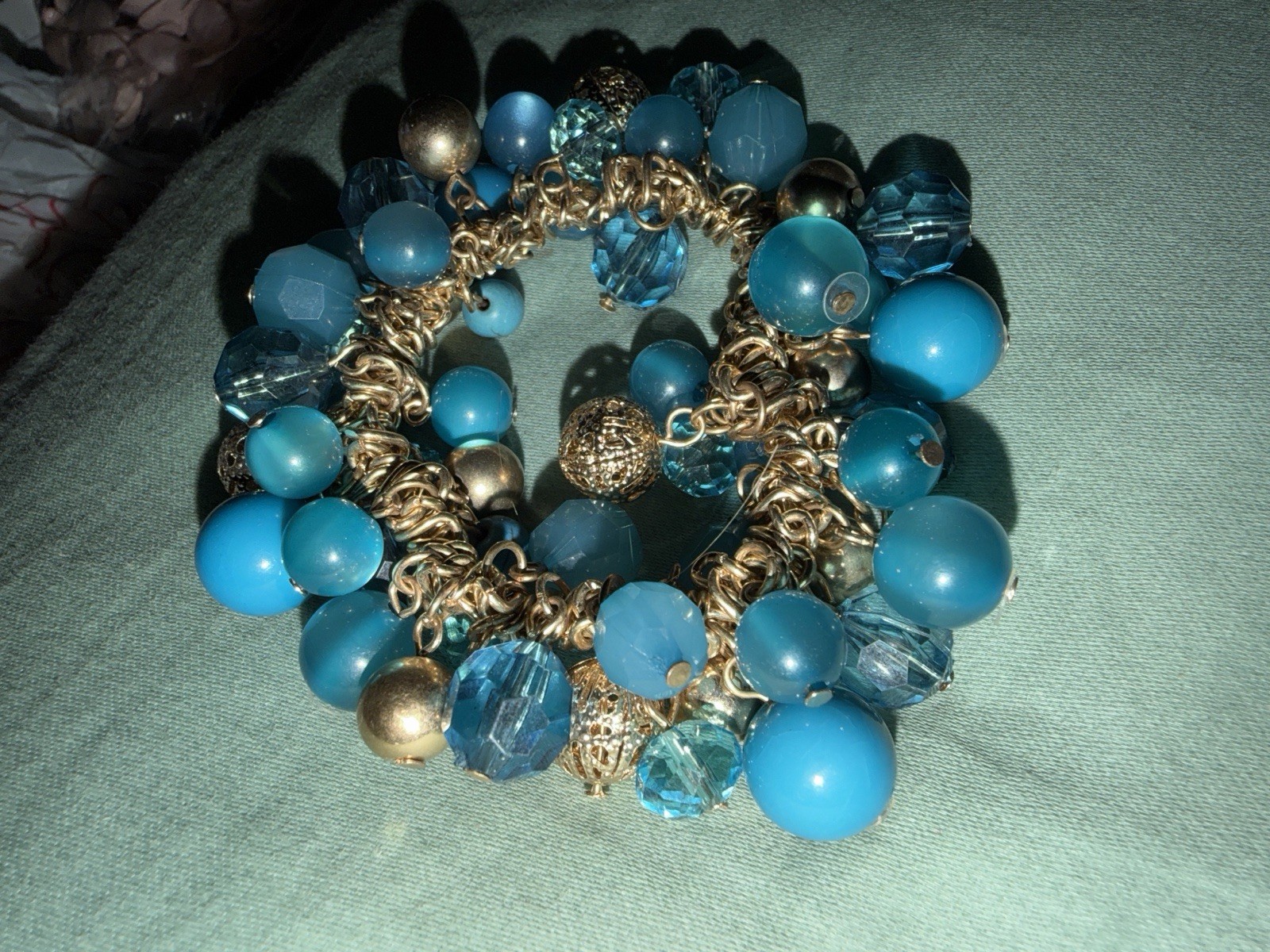 bold, multi-strand charm-style statement bracelet - image 2