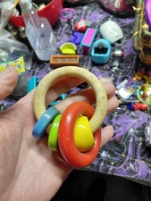 vintage 1982 Fisher-Price teether rattle.