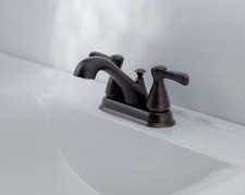 OakBrook 67297W-6027 1.2 GPM Oil Rubbed Bronze 2-Handle Pop-Up Faucet 4 in.