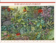 #4474 HAWAIIAN RAIN FOREST SHEET MNH