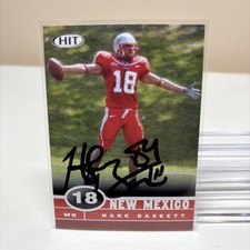 2006 SAGE Hit #52 Hank Baskett rookie card, New Mexico Lobos Auto Autographed. rookie card picture