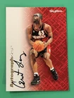 1996-97 NBA Skybox Premium Autographics Grant Long Black Ink AUTO Atlanta Hawks