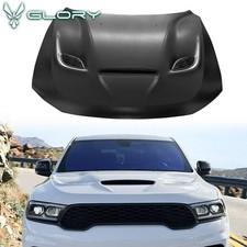 Fits 11-26 Dodge Durango Hood Cover 21 Hellcat Style Vent Bonnet Shell Aluminum