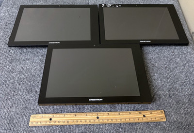 Lot of 3 Crestron TSW-1060-B-S Touch Screen Control Panels 6507651 (Units Only)